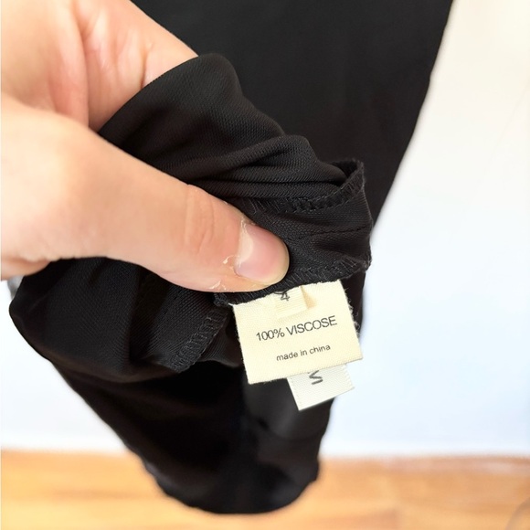 Lagence black sleeveless backless midi dress size 4 viscose - Picture 5 of 5